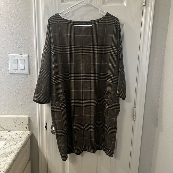 Hatch Maternity Plaid Shift Dress Size - Picture 4 of 8